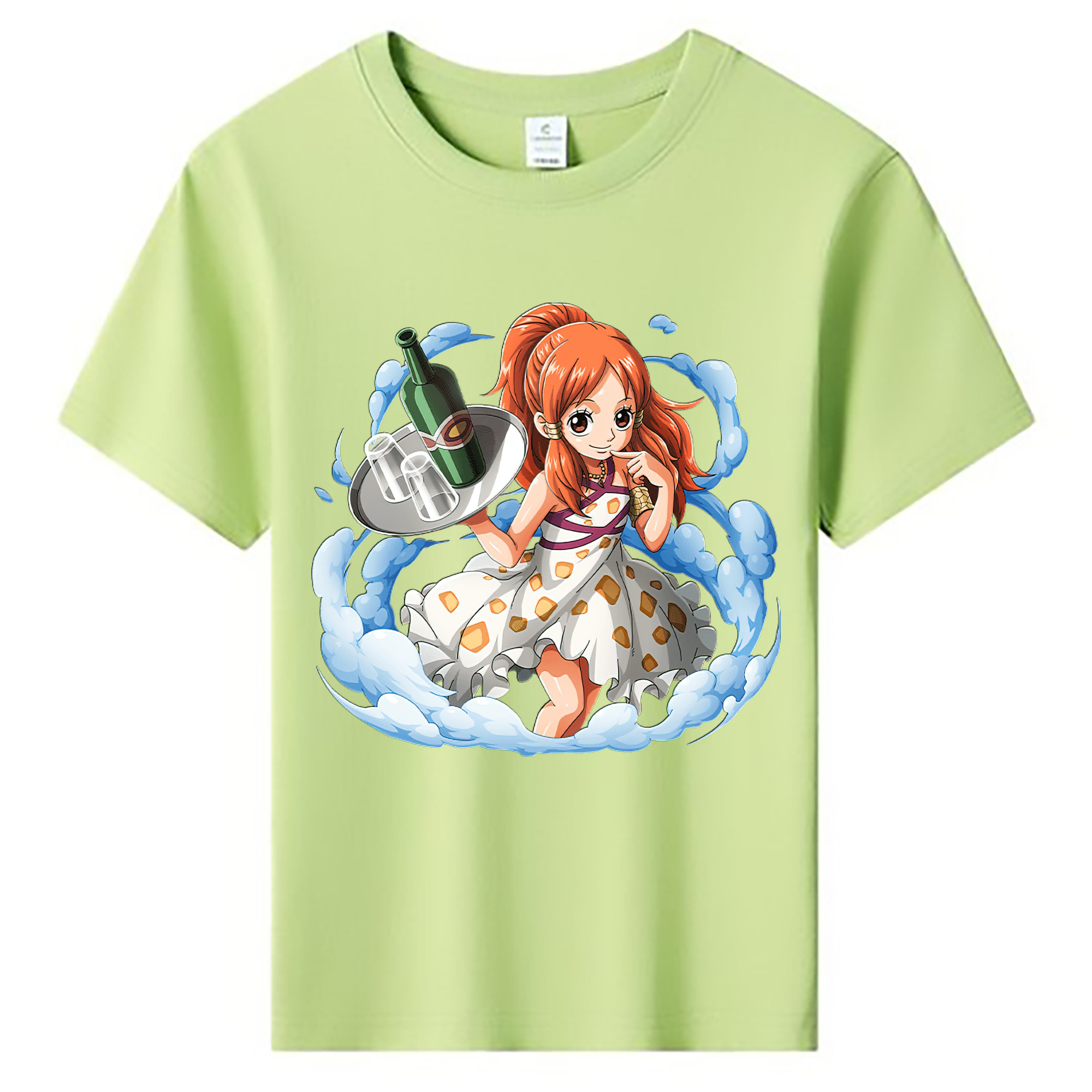 （画像用） ワンピース ナミ ONE PIECE Nami 綿100％キッズTシャツ（フロントプリント）